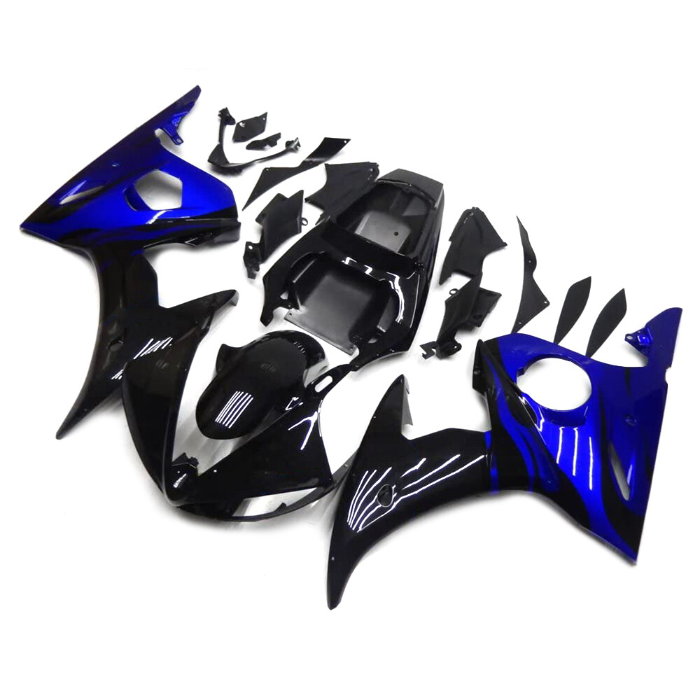 Black Blue Fairings For Yamaha YZF600 R6 2003 2004 2005 ABS 