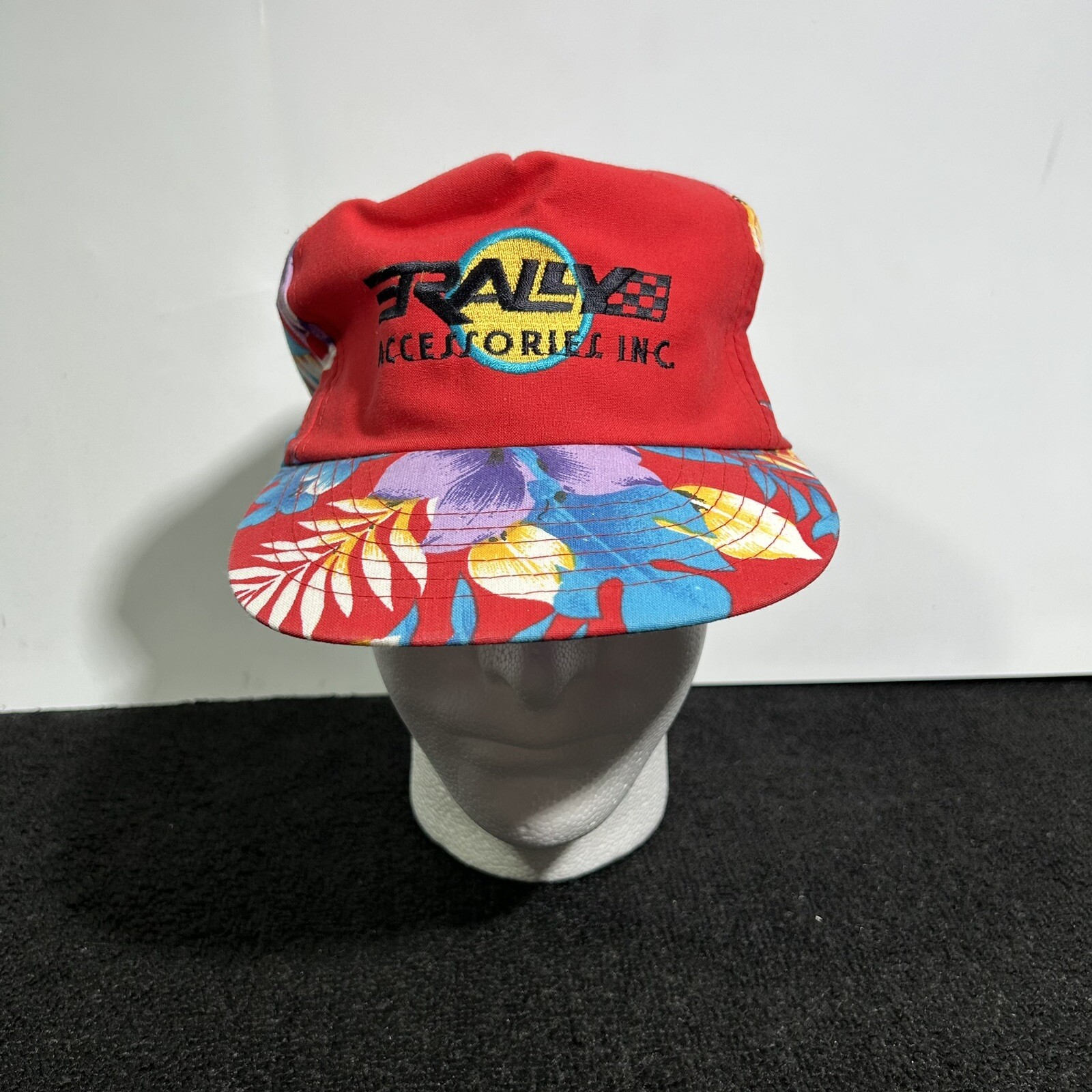 Snapback Adjustable Floral Tropical Cap Racing