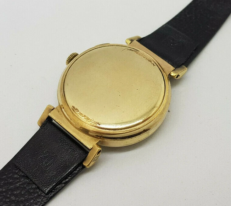 Reloj para hombre usado DRIVA CRONÓGRAFO chapado en oro esfera plateada/F060 Foto 4 de 4