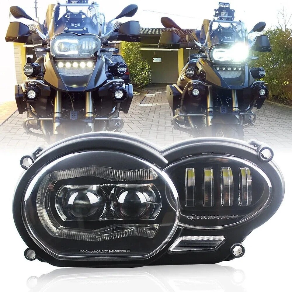 Faro LED DRL para BMW R1200 GS 2005-2012 R1200GS ADV 2006-2013 Plug&Play Foto 2 de 4