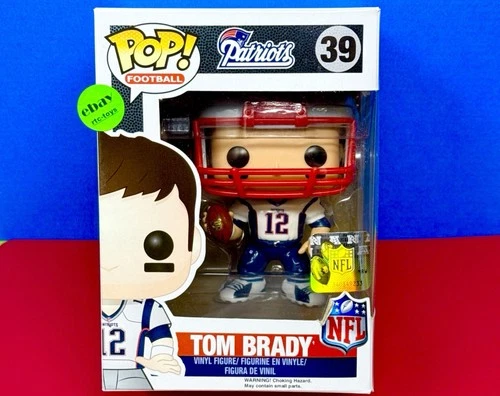 Funko POP! NFL Tom Brady #39 New England Patriots White Jersey Vaulted W/Helmet