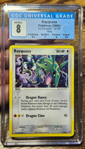 Rayquaza graded CGC 8 for sale on eBay