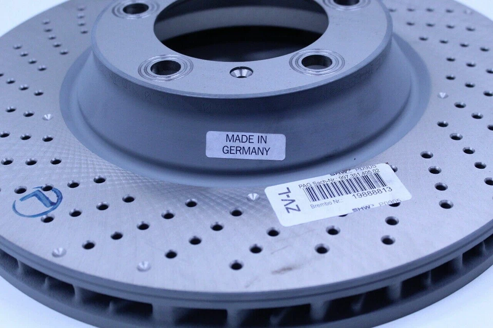 2009-2013 Porsche 911 997 Turbo Front Brake Rotor Left OEM Used - Image 2 of 4