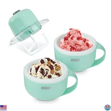 Multi-Purpose Soft Serve Ice Cream Maker Machine with 2 Bowls & Ingredient Chute