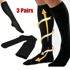 3 Pairs Compression Socks 20-30 mmHg for Men Women Medical Stockings S/M-L/XL