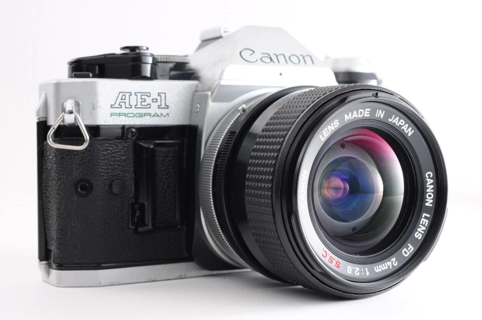 Fully Works **Exc+5** Canon AE-1 Program Film Camera + FD 24mm f/2.8 S.S.C.  JPN - Image 2 of 4