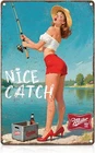 Funny Vintage Beer Bar Metal Tin Sign Wall Decor Retro Art 8x12 Inches