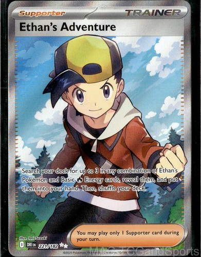 Ethan's Adventure 221/182 Holo Destined Rivals Pokemon TCG NM