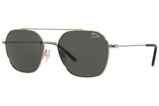 Jaguar 37588 8100 Sunglasses Men's Gold/Polarized Green Pilot 57mm
