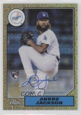 2022 Series 1 1987 Topps Chrome Silver Pack Mojo 120/199 Andre Jackson Auto 0bt4