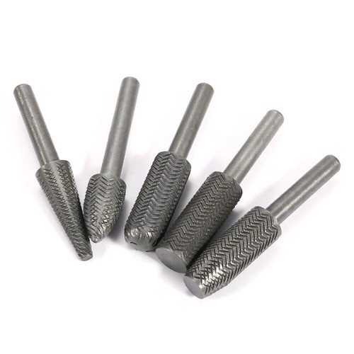 5pcs Metal Cutter Drill Bits Rotary Bits Rasp For Steel Grinding ...
