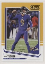 2018 Score Gold Justin Tucker #27 7l6