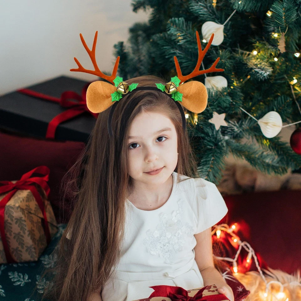 Diadema de asta de Navidad astas de Navidad disfraz sombreros linda elegancia Foto 2 de 4