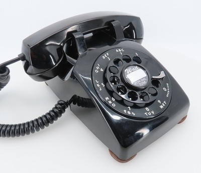 Black Pre-1965 Western Electric 500 Desk Telephone - Full Restoration