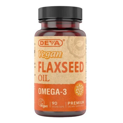 Flaxseed Oil 90 Vcap  by Deva Vegan Vitamins