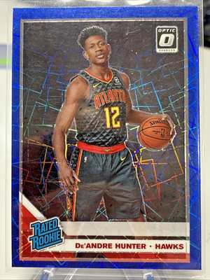 DeAndre Hunter Blue Velocity Rated Rookie Prizm Donruss Optic #198