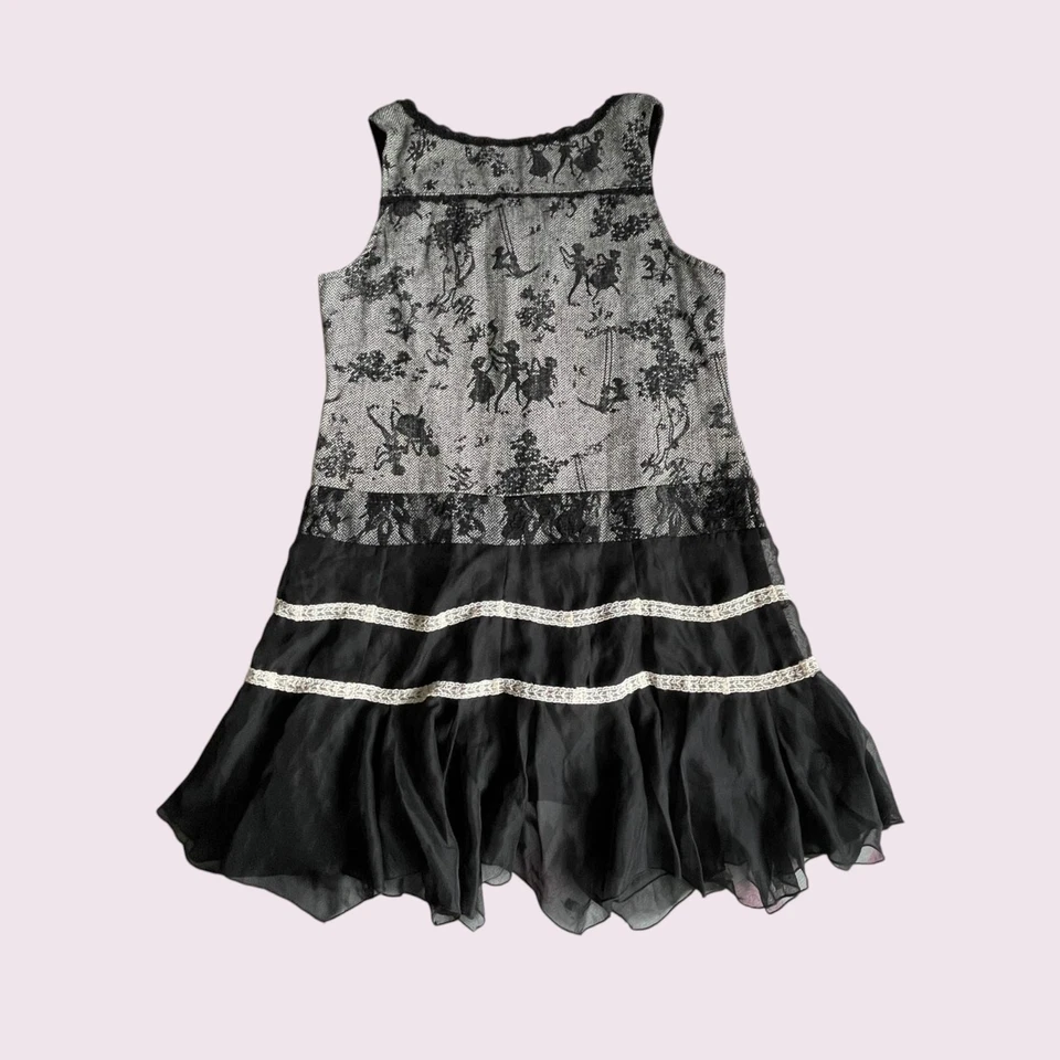 Vestido de encaje negro y gris Axes Femme (blusa no incluida) Foto 3 de 4