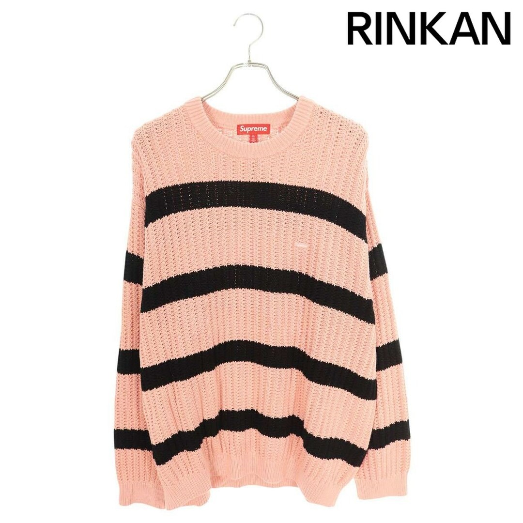 【Supreme】Loose Gauge Stripe Small Box Sweater★Black★25SS Supreme Loose Gauge Stripe Small Box Sweater (SS25) - $148