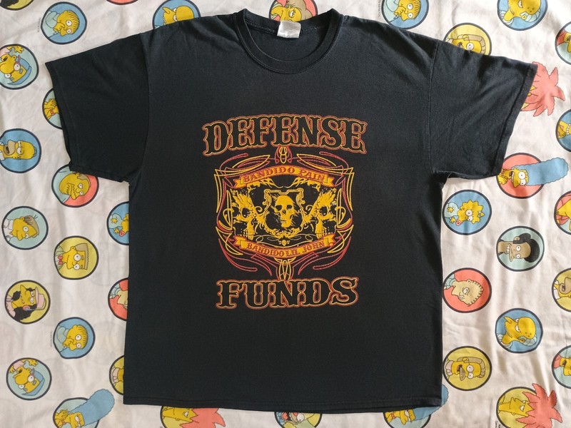Bandidos Shirt XL SYLB Defense Funds Waco Texas Lil John Pain Biker Skull Harley
