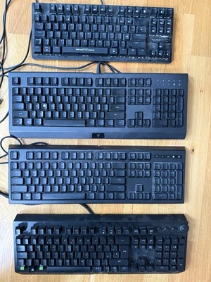4x Gaming Tastaturen (Razer BlackWidow Elite, Ornata Chroma, Cynosa Lite, Marvo) - Bild 1 von 4