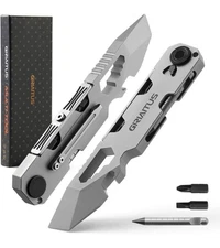 EDC Pry Bar Multitool with Bi-Directional Ratchet Screwdriver & Everlasting