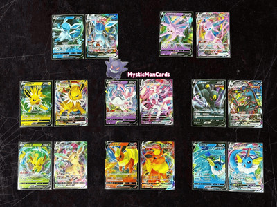 Pokemon Chinese Card 16Pcs Eeveelution Full Art CS4ac Holo Rare NM IN STOCK