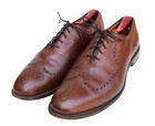 Allen Edmonds Fairfax 1155 Brown Leather Decrative Toe Derby Dress Shoe SZ 10.5D — photo 3