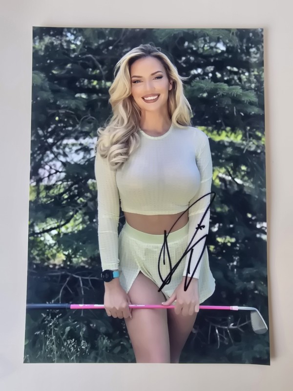 Paige Spiranac Signed 8x10 Photo Autographed Golf Star Model COA Real Authentic