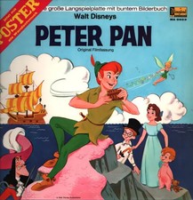 LP Walt Disney Walt Disneys Peter Pan + COLORING BOOK NEAR MINT Disneyland