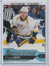 2016-17 UD Upper Deck Young Guns Pontus Aberg Rookie Card RC #211 Mint. rookie card picture