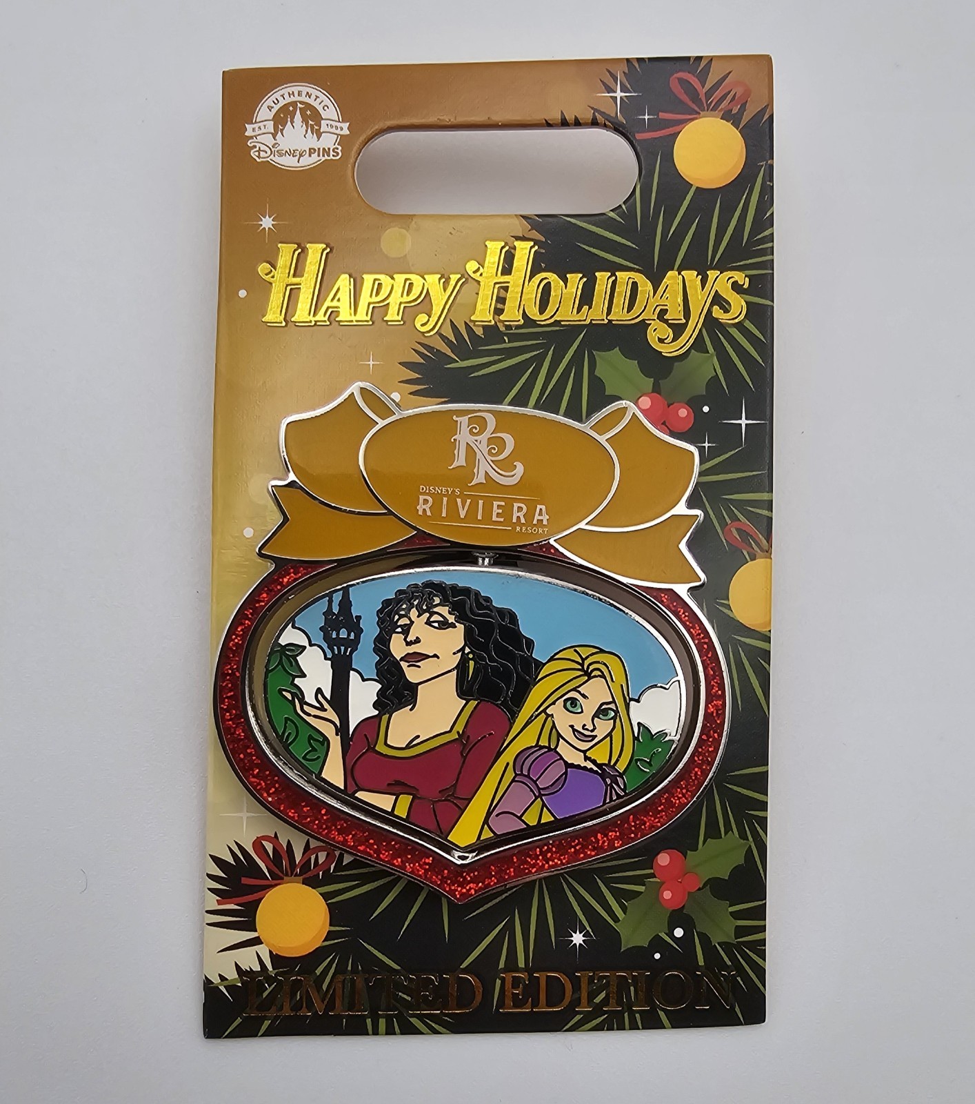 Disney Happy Holidays Tangled Rapunzel Mother Gothel Riviera Resort LE 3000 Pin