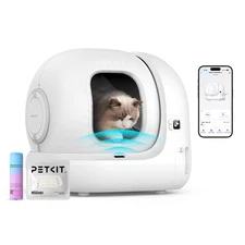 PETKIT PuraMax2 Self Cleaning Cat Litter Box 76L w/ N50&Trash bag No Odor Spray