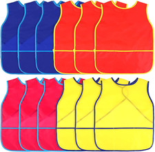 12 Pcs Art Smock for Kids Waterproof Painting Aprons Sleeveless Children with Po