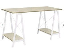 Habitat Trestle Table Office Desk - White