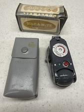 HONEYWELL TILT-A-MITE Camera Flash Unit Collapsible Fan Style w/ Case And Box
