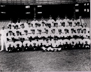 1961 Yankees Team Photo  8x10 B&W Photo