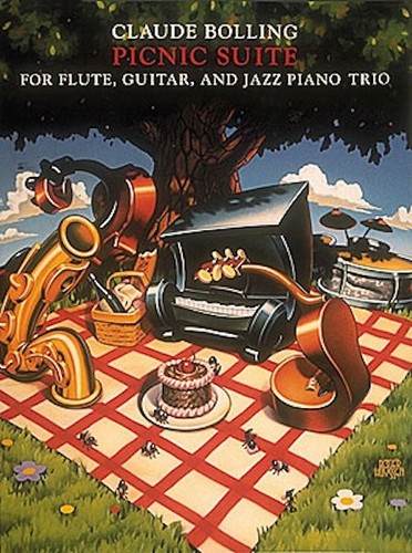 Claude Bolling Picnic Suite for Flute Guitar & Jazz Piano Trio Sheet Music Book