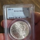 1881-S Morgan Silver Dollar...PCGS  MS63