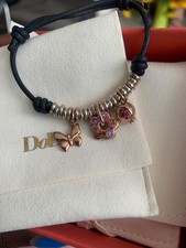 9ct 375 Rose Gold DoDo Pomellato cord Charm Bracelet