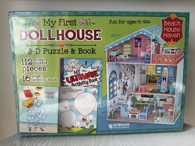 My First Dollhouse 3-D Foam Puzzle & Activity Book Read Build STEM Pretend Play