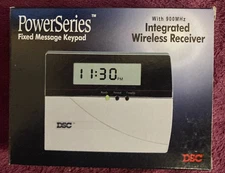 DSC LCD5501Z32-900 Fixed Message Keypad With Wireless Receiver Rare & NEW