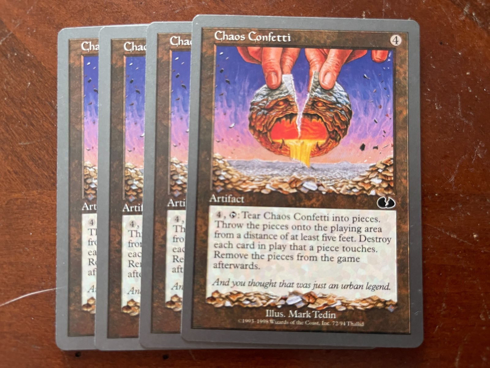 MTG Magic the Gathering Unglued Chaos Confetti NM Qty Available