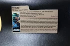 Vintage 1985 GI Joe Mauler M B T Trank Driver Heavy Metal File Card Free Ship