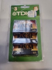 TDK DVC 60 Minute Mini DV Video Cassettes, 3 Pack New SEALED
