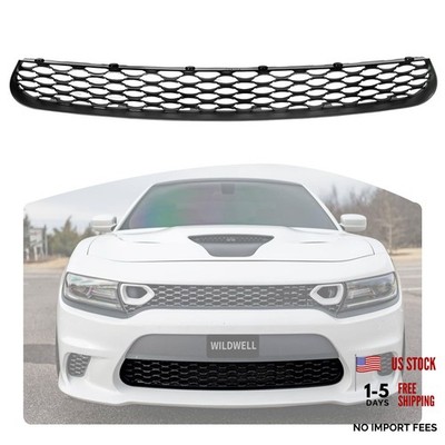  Front Lower Grille For 2015-2024 Dodge Charger SRT Hellcat Scat Matte Black