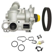 Aluminum Water Pump With Belt Compatible with for Audi A3 A4 TT For VW Tiguan