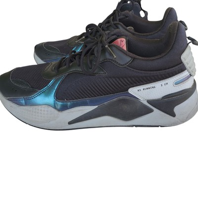 Men's Puma RS Running Shoes Black with Blue Style Code 380469-01 Size 13