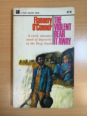 The Violent Bear it Away von Flannery O'Connor 1965 Hardcover vier quadratisches Buch