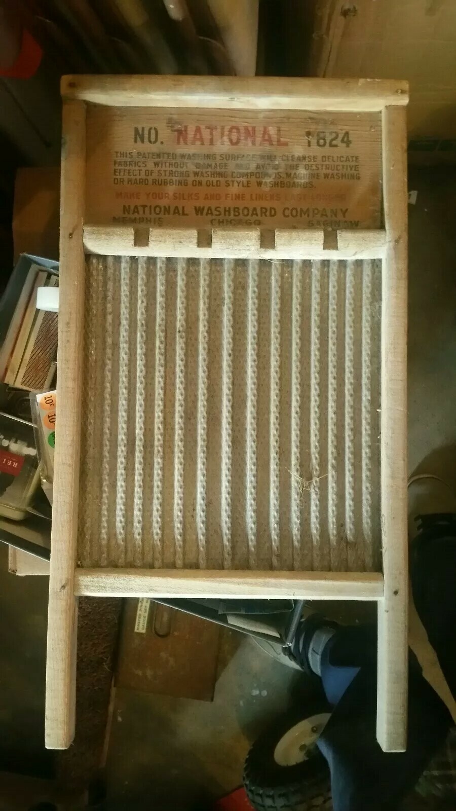 National 1824 Washboard Silver King Top Notch Antique Washboard Wood and Metal eBay
