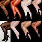 D LT Suntan Peavey Gloss Shiny Shimmer Tights Hooters Uniform Seamless Legs — photo 1
